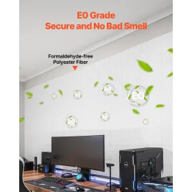 Stående skrivebordsramme dobbeltmotor, justerbar 27,6 "-46,1" Højde & 43,3 "-70,1" Længde Electric Stand Up Computer Desk Ben,