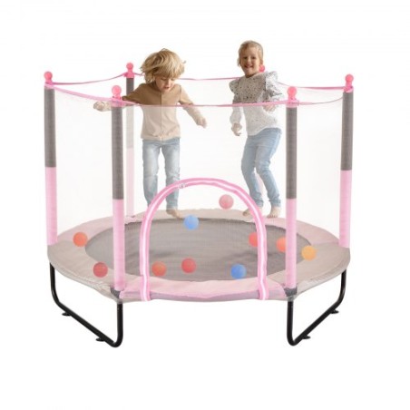 60 "Trampolin til børn Mini Toddler Trampoline med netto indendørs udendørs