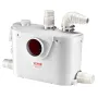 Macerator Pump, 500W, 110 L/min(29 GPM) Flow, 26 ft/8 m Head, Macerator Sewerage Toilet Pump with 4 Water Inlets, Waste Water Di