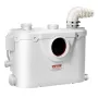Macerator Pump, 500W, 110 L/min(29 GPM) Flow, 26 ft/8 m Head, Macerator Sewerage Toilet Pump with 4 Water Inlets, Waste Water Di