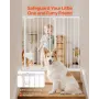 Baby Gate, 26-40 Inches Adjustable Width, 36 Inches High Dog Gate, Easy Step Walk Thru, for Child Pet Security, Pressure Mount K