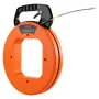 Fish Tape Wire Cable Line Puller 60,96 m 4,7 mm (200ft 3/16in) Fiberglass High Plastic Case