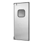 Traffic Swing Door, Single Panel Fits Door Opening 91.4 x 213.4 cm, Stainless Steel Commercial Swinging Doors with Hardware & Ac