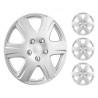 15" Wheel Rim Cover Hubcaps Set of 4 Sturdy Hubcap for All Weather Use