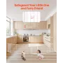 Baby Gate, 192 Inches Extra Wide, 28 Inches High 8-Panel Foldable Dog Gate, for Child Pet Security, One-Hand Open, Install Betwe