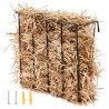 Livestock Hay Feeder 24 Gallons Wall Mounted Goat Hay Rack for Horses