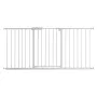 Baby Gate, 60.6-63.3 Inches Adjustable Width, 30 Inches High Dog Gate, Easy Step Walk Thru, for Child Pet Security, Pressure Mou