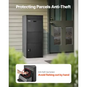 Package Delivery Boxes for Outside 47.2 in Lockable Parcel Drop Box