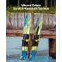 Water Skis 116.8 cm / 46 inch, Water Ski Trainers with X-7 Adjustable Bindings, Double-Handle Rope & Removable Stabilizing Bar, 