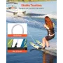 Water Skis 116.8 cm / 46 inch, Water Ski Trainers with X-7 Adjustable Bindings, Double-Handle Rope & Removable Stabilizing Bar, 