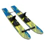 Water Skis 116.8 cm / 46 inch, Water Ski Trainers with X-7 Adjustable Bindings, Double-Handle Rope & Removable Stabilizing Bar, 
