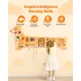 Puppy Activity Wall Busy Board Panels, 12 Activities, Montessori Sensory Wall Toy for Kids 3-12 Years, Montessori Learning Activ