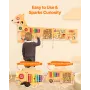 Puppy Activity Wall Busy Board Panels, 12 Activities, Montessori Sensory Wall Toy for Kids 3-12 Years, Montessori Learning Activ