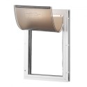 Pet Door for Door with Lock andÂ Magnetic Flap System Aluminum Frame M