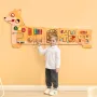 Puppy Activity Wall Busy Board Panels, 12 Activities, Montessori Sensory Wall Toy for Kids 3-12 Years, Montessori Learning Activ