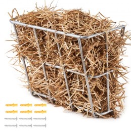 Livestock Hay Feeder 18.5 Gallons Wall Mounted Goat Hay Rack for Horses