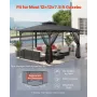 Udskiftning Mesh Gazebo Netting Screen til 12x12x7,5 ft Patio