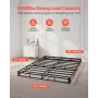 Box Spring, Queen Size Bed Frame with Washable Fabric Cloth, Heavy Duty Metal Frame for Queen Bed, 5 in Mattress Foundation, 350