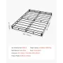 Box Spring, Queen Size Bed Frame with Washable Fabric Cloth, Heavy Duty Metal Frame for Queen Bed, 5 in Mattress Foundation, 350