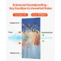 6 Pack Art Acoustic Panels, 70.87 x 47.24 x 0.4 inch Soundproof Wall Tiles, Self Adhesive Decorative Sound Dampening Absorbing B