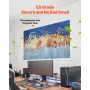 6 Pack Art Acoustic Panels, 70.87 x 47.24 x 0.4 inch Soundproof Wall Tiles, Self Adhesive Decorative Sound Dampening Absorbing B