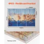 6 Pack Art Acoustic Panels, 70.87 x 47.24 x 0.4 inch Soundproof Wall Tiles, Self Adhesive Decorative Sound Dampening Absorbing B