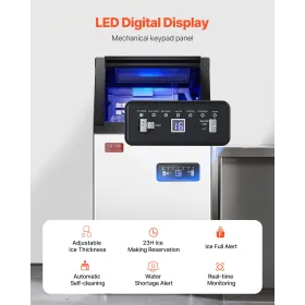 Electric Donut Maker, 2000W Commercial Donut Machine med non-stick overflade, 9 huller dobbeltsidet opvarmningsvaffelmaskine