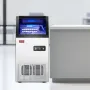 100lbs/24H Commercial Ice Maker, 36 Ice Cubes in 15 Minutes, Freestanding Ice Maker Machine with 28lbs Large Storage Capacity fo