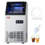 100lbs/24H Commercial Ice Maker, 36 Ice Cubes in 15 Minutes, Freestanding Ice Maker Machine with 28lbs Large Storage Capacity fo