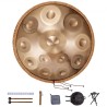 Handpan Drum 22 in 12 Notes D Minor Hand Drum Instrument with Mallet