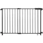 Baby Gate, 29.5-43 Inches Adjustable Width, 28 Inches High Dog Gate, No Threshold Bar, Easy Step Walk Thru, for Child Pet Securi