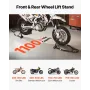 Motorcykel foran & bageste stativ løft 1100 lb