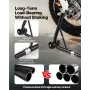 Motorcycle Stand Lift, 1100lbs Capacity Front Rear Combo Stand Lift, Front Wheel Dual-Fork Stand, Rear U+L Fork Swingarm Spool S