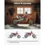 Motorcykel foran & bageste stativ løft 1100 lb