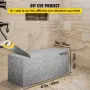 Tile Shower Seat, 47.2" x 16" x 20" Ready To Tile Shower Seat, Factory Waterproof & 100% Leak Proof Tileable Shower Corner Seat,