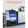 90lbs/24H Commercial Ice Maker, 36 Ice Cubes in 15 Minutes, Freestanding Ice Maker Machine with 12lbs Large Storage Capacity for