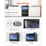 90lbs/24H Commercial Ice Maker, 36 Ice Cubes in 15 Minutes, Freestanding Ice Maker Machine with 12lbs Large Storage Capacity for