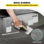 Tile Shower Seat, 47.2" x 16" x 20" Ready To Tile Shower Seat, Factory Waterproof & 100% Leak Proof Tileable Shower Corner Seat,