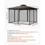 Udskiftning Mesh Gazebo Netting Screen til 10x13x6,8 ft Patio