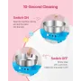 Electric Cotton Candy Machine with Cart, 1000W Commercial Candy Floss Maker with 52cm Stainless Steel Bowl, Sugar Scoop, and Dra