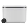 Portable Cooler, 45 QT Wheeled Cooler with Ice Retention, Heavy-Duty Handles and Cup Holder, Lightweight Rigid Material Insulate