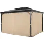 Gazebo Privacy Curtain 13 'x 10' x 7 'Vandtæt lysthus gardiner
