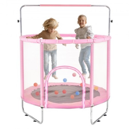 55 "Trampolin til børn Mini Toddler Trampoline med netto indendørs udendørs