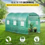 Walk-in tunnel drivhus, 12 x 7 x 7 ft bærbart plante hot hus m/