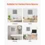 Return Air Filter Grille, Fits W20 x H20 Inch Duct Opening, Filter Not Included, Return Air Vent Cover for Wall, Powder-Coated S