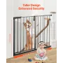 Baby Gate, 26-40 Inches Adjustable Width, 36 Inches High Dog Gate, Easy Step Walk Thru, for Child Pet Security, Pressure Mount K