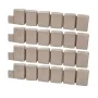 Faux Stone Landscape Edging, 47.2 x 9 in Realistic Lawn Edging, Flexible Brick-Sized Garden Edging Border with Anchoring Spikes,