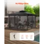Udskiftning Mesh Gazebo Netting Screen til 10x10x 6,7 ft Patio