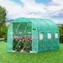 Walk-in tunnel drivhus, 12 x 7 x 7 ft bærbart plante hot hus m/