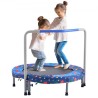 36" Trampoline for Kids Foldable Mini Toddler Trampoline Indoor Outdoor